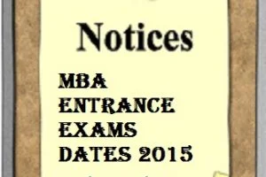 MBA Entrance Exams dates 2015